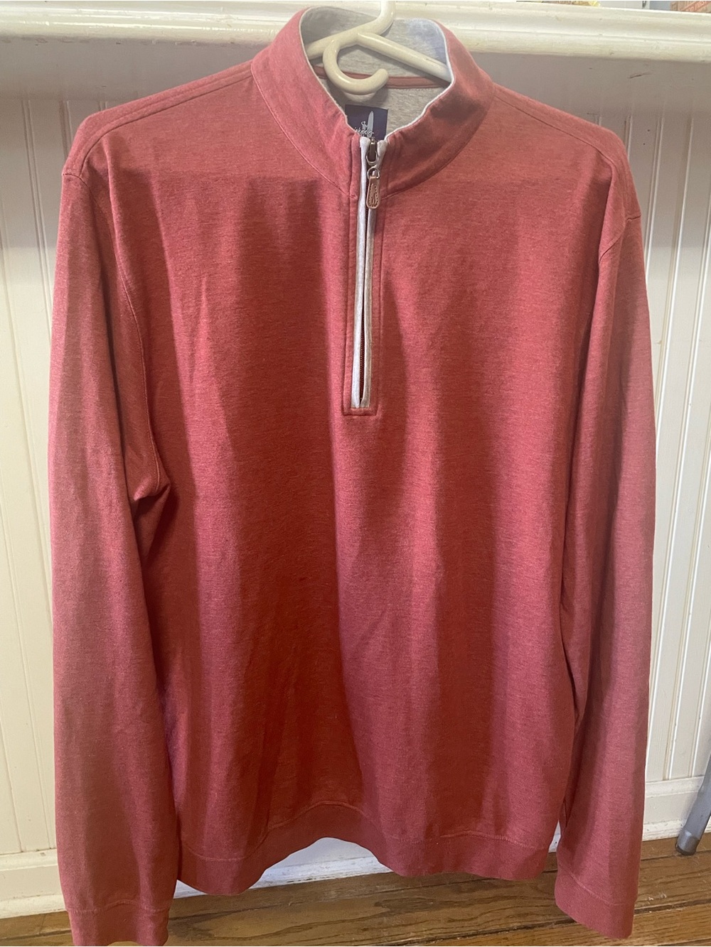 Men's Burgundy Quarter-Zip Sweater